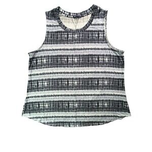 Architect Woman Tank Top Womens Size 1XL Blue White Comfort Stretch Shirt